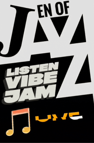 a poster that says listen vibe jam live on it