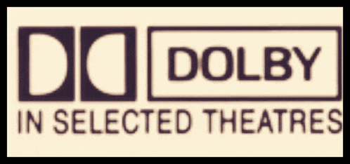 a logo for dolby in selected theatres is shown on a white background