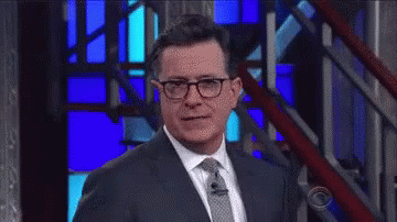 Suspicious Eyebrows GIF - Stephen Colbert Eyebrows Wiggle GIFs