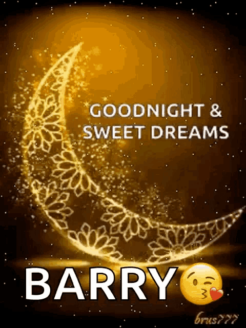 a goodnight and sweet dreams barry greeting card
