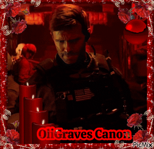 a picture of a man with the name of oligraves canon