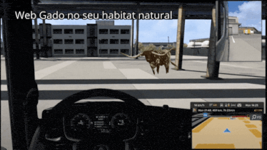 a screenshot of a video game with the words web gado no seu habitat natural on the bottom