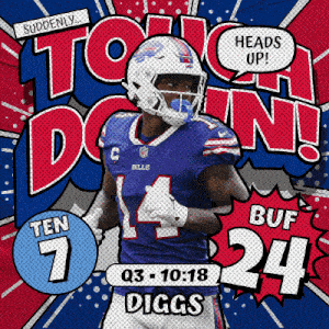 an advertisement for a football player named buf 24
