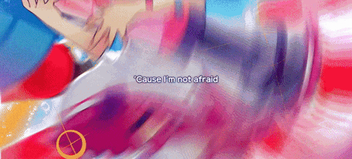 a close up of a person 's arm with the words " cause i 'm not afraid " written on it