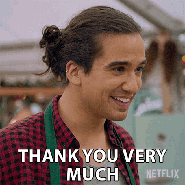 Thank You Very Much Nathaniel Curtis GIF - Thank You Very Much Nathaniel Curtis The Great British Baking Show Holidays GIFs