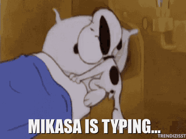 Mikasa Is Typing Swag City GIF - Mikasa Is Typing Swag City GIFs