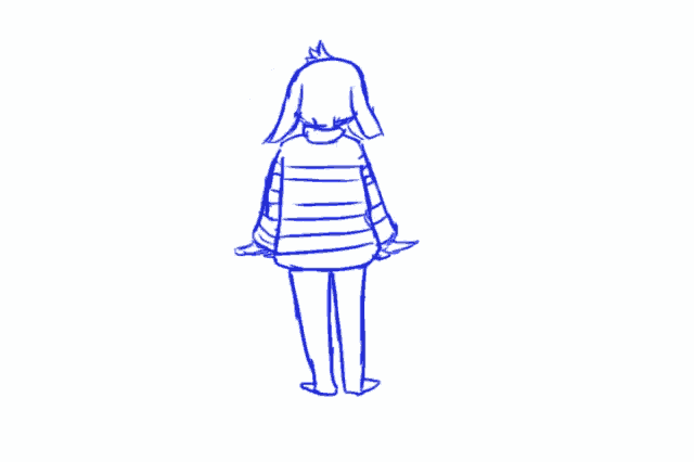 a drawing of a woman with horns and a long robe