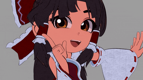 a cartoon drawing of a girl with a red bow