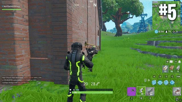 a screenshot of a video game with the number 5 on the bottom right
