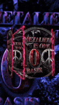 a purple background with the words metal is one basis on it