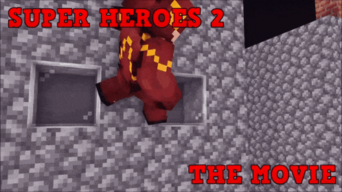 a poster for super heroes 2 the movie with a cartoon character