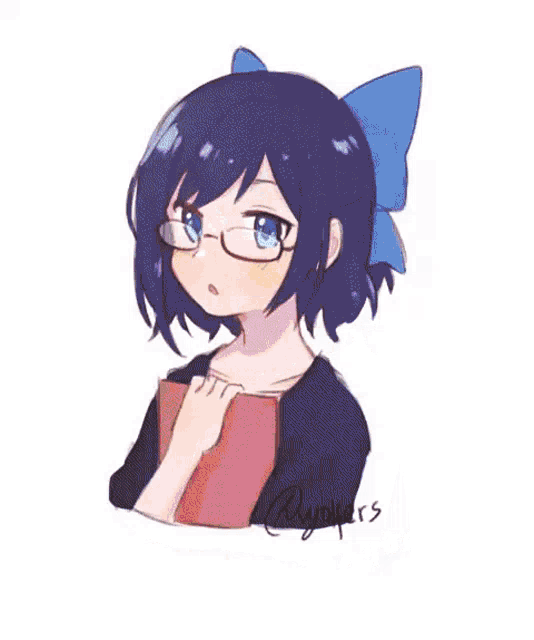 a drawing of a boy with blue and yellow hair and the name angolfers on the bottom