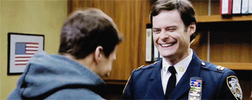 Police Laughing GIF - Police Laughing Brooklyn99 GIFs