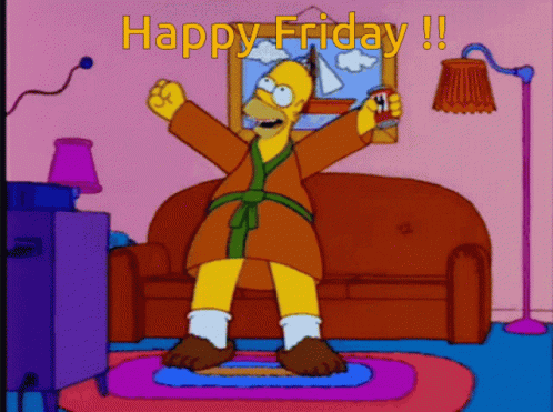 Happy Friday GIF - Happy Friday Homer GIFs