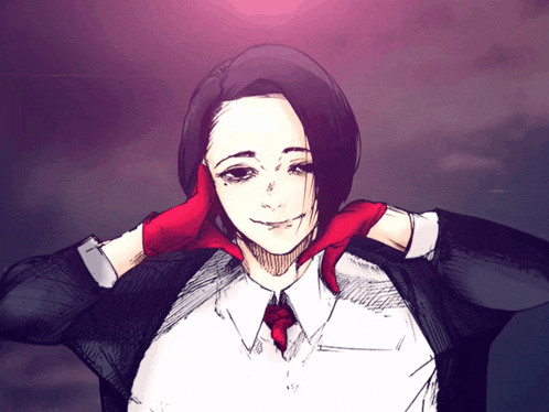 a drawing of a man in a suit and tie
