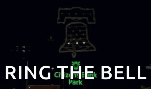 a citizen 's bank logo that says ring the bell on it