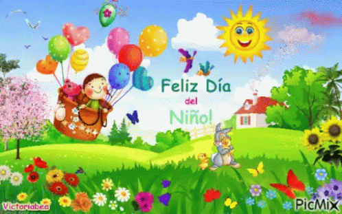 Feliz Dia Del Nino Happy Childrens Day GIF - Feliz Dia Del Nino Happy Childrens Day GIFs