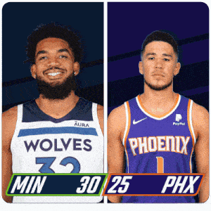 Minnesota Timberwolves (30) Vs. Phoenix Suns (25) Half-time Break GIF - Nba Basketball Nba 2021 GIFs