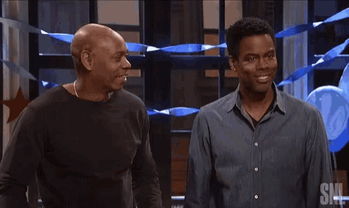 Dave Chappelle Chris Rock GIF - Dave Chappelle Chris Rock Laughing Together GIFs