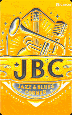 a poster for jbc jazz & blues corner