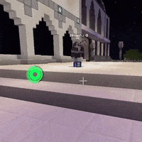 a screenshot of a video game with a green circle on the ground