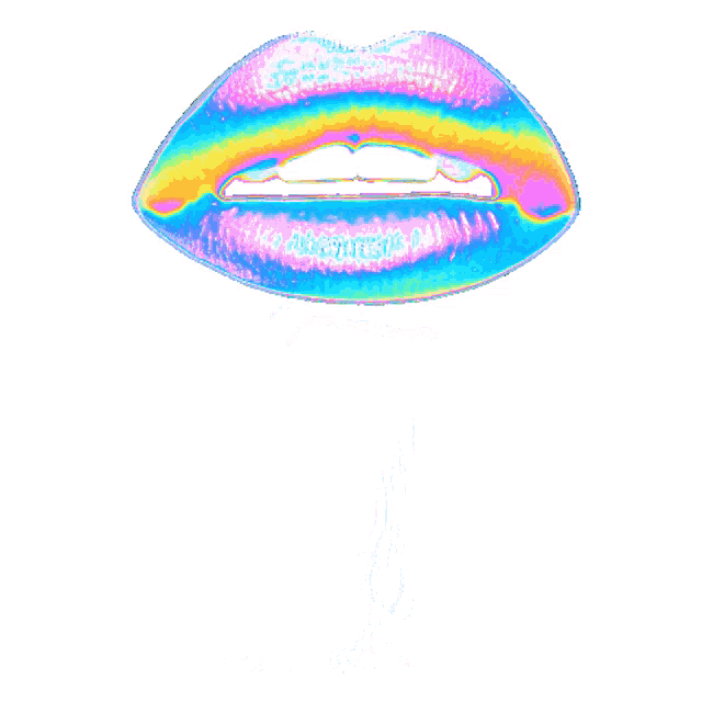 a painting of a jellyfish with a rainbow of colors