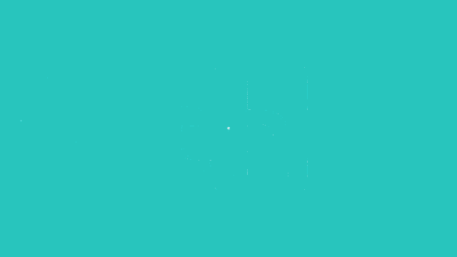 a turquoise background with a white and pink swirl in the middle