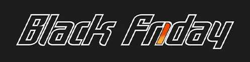 a black background with red and white letters that says black friday