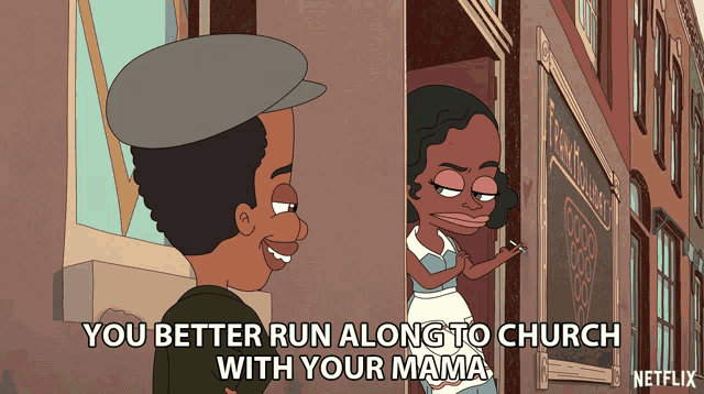 You Better Run Along To Church With Your Mama Threat GIF - You Better Run Along To Church With Your Mama Threat Warning GIFs