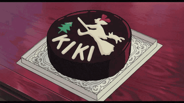 Kikis Delivery Service Cake GIF - Kikis Delivery Service Cake Ghibli GIFs