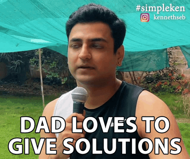 Dad Loves To Give Solutions Kenny Sebastian GIF - Dad Loves To Give Solutions Kenny Sebastian Simple Ken Podcast GIFs