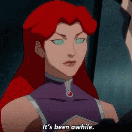 Starfire Nightwing GIF - Starfire Nightwing Its Been A While GIFs