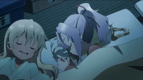 Anime Sleep Together Sazanka GIF - Anime Sleep Together Sazanka Asagao GIFs
