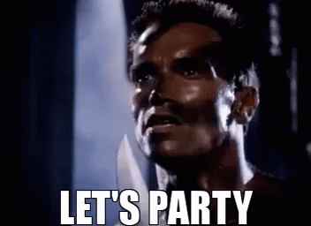 Lets Party GIF - Lets Party Arnold Schwarzenegger GIFs