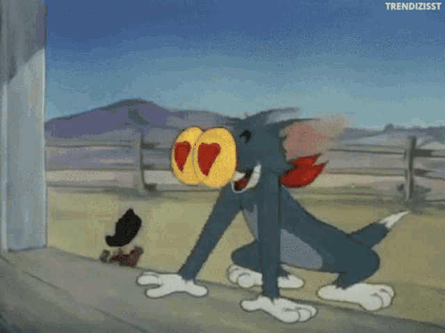 Love You Crush GIF - Love You Crush Tom And Jerry GIFs