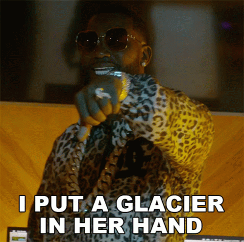 I Put A Glacier In Her Hand Gucci Mane GIF - I Put A Glacier In Her Hand Gucci Mane Dboy Style GIFs