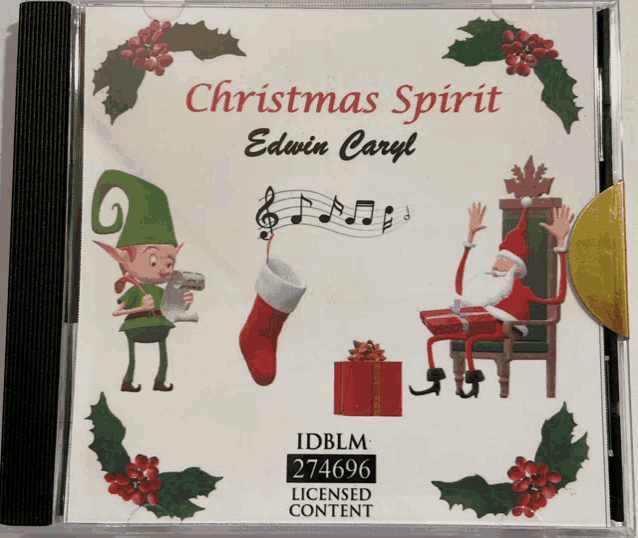 a cd titled christmas spirit edwin caryl