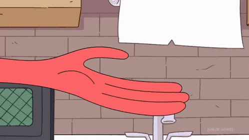 a cartoon drawing of a hand holding a piece of paper that says cartoon network