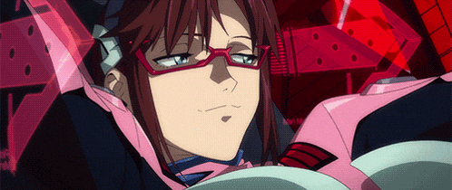 a close up of a cartoon character with glasses on