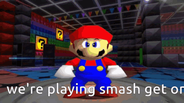 Mario Dancing Smash Bros Get On GIF - Mario Dancing Smash Bros Get On Get On Smash GIFs