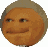 a close up of a face in a circle with a mouth open