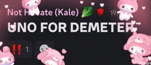 a screenshot of a video that says uno for demeter on it