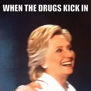 Hillary Clinton High GIF - Hillary Clinton High Drugs GIFs