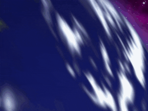 a computer generated image of the earth in space with a purple background