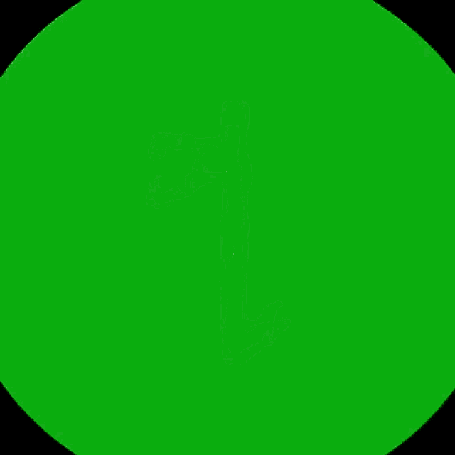 a green and white arrow on a green background