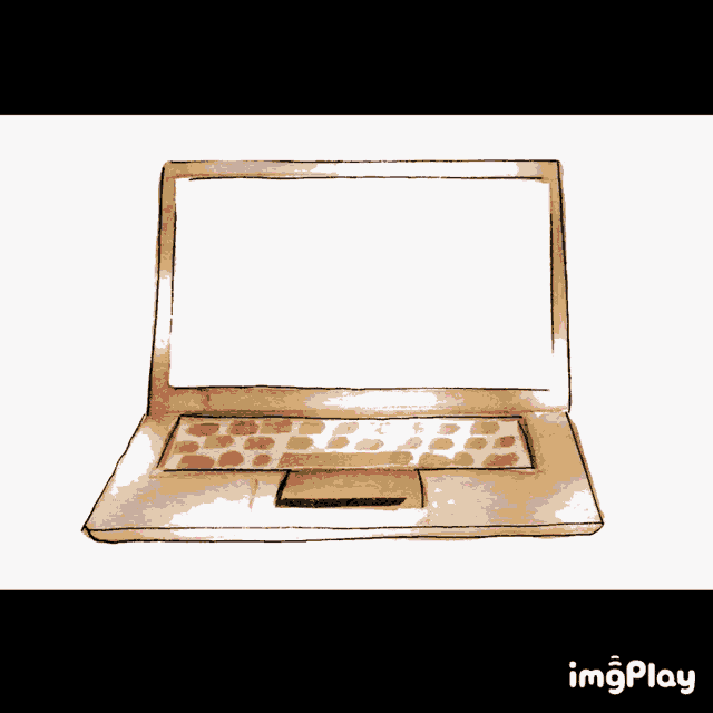 a drawing of a laptop with a red heart on the screen that says thank you for sharing