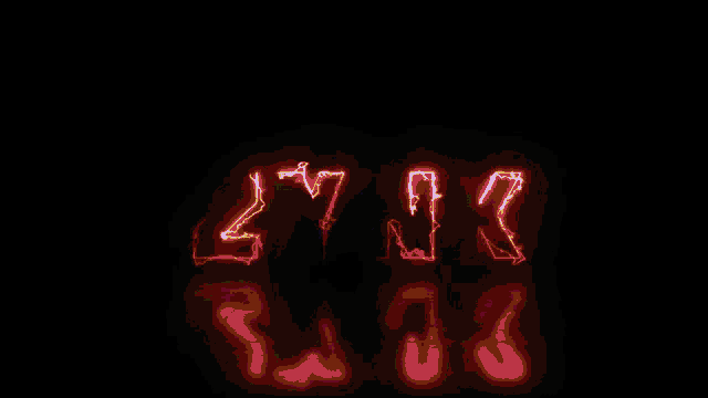 a neon sign that says ' z ' on it in purple