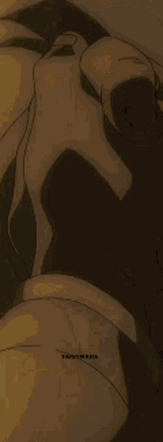 a close up of a person 's arm with a yellow lightning bolt coming out of it .