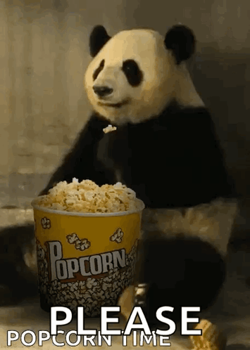 Popcorn Panda GIF - Popcorn Panda Popcorn Day GIFs