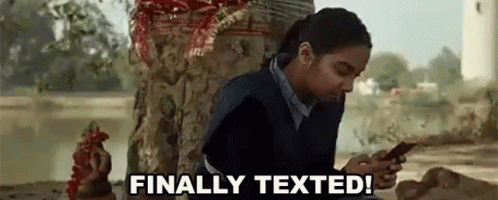 Finally Texted Sending Text GIF - Finally Texted Sending Text Sent Text Finally GIFs